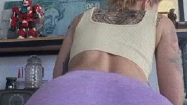 Just a milf latina in yoga pants