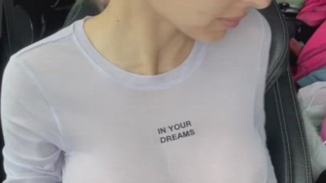 striptease in the car on the way to the sea) I hope other drivers saw me)