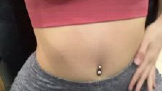 Yoga pants and big tits fun