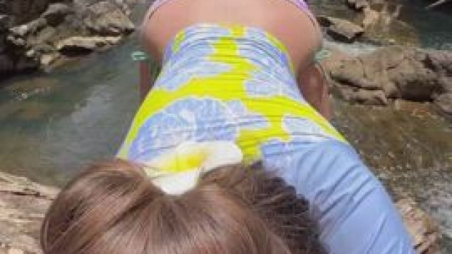 Deep throat wood deep in the woods.