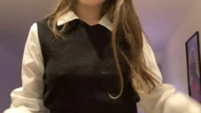 My goal is to suck dick in class... but for now no bra is good progress :')