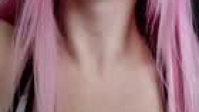 I love seeing it stretch my throat