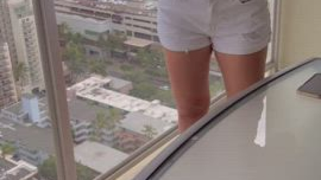 To the balconies across the way