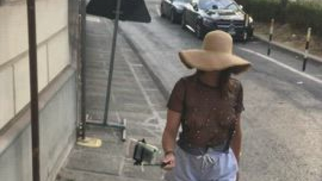 See thru walk in the city! Do you wanna join me? [GIF]