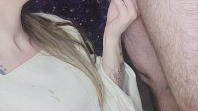 Trying my new costume: peasant girl slobbering all over the rogues cock for a mo