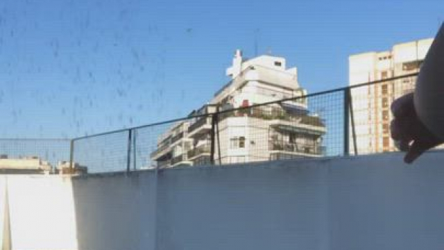 Why only flash when you can be completely naked at the rooftop [f]