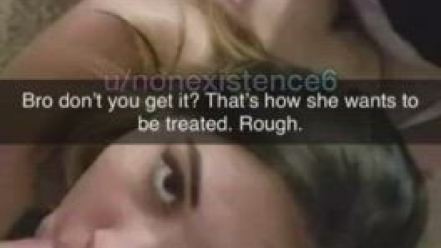 She likes it rough..