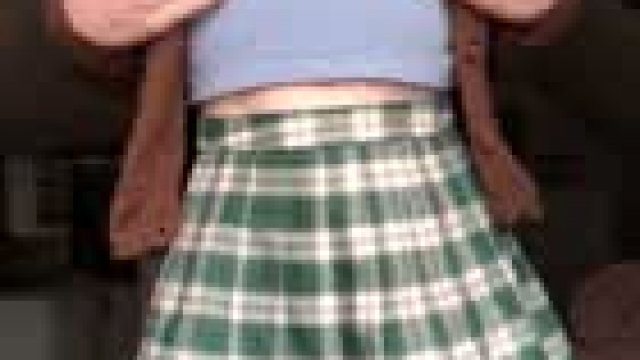 Just a little strip out of my schoolgirl clothes to show you my little teen body