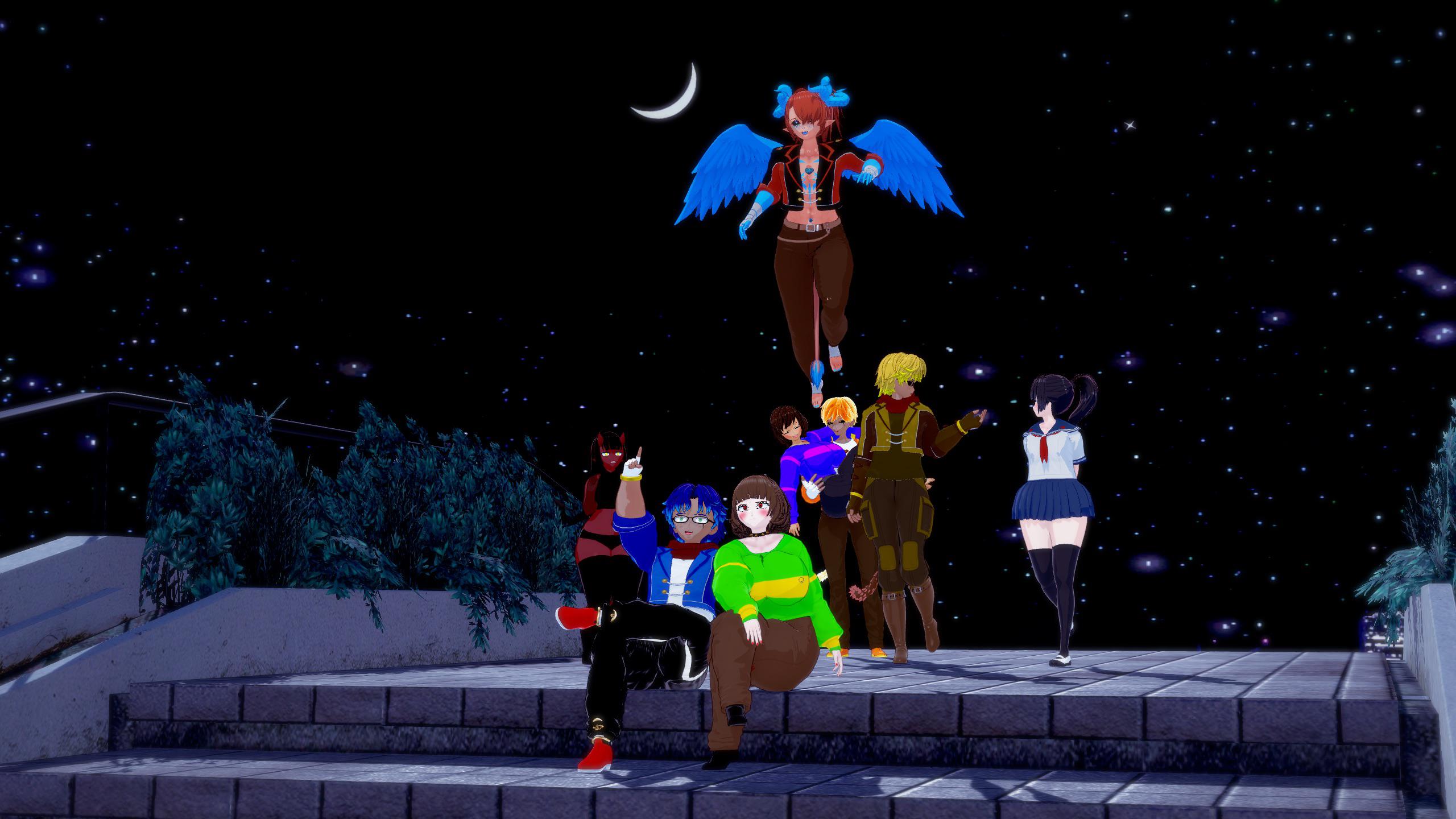 Is there a way to change the pose of clothing and/or tails? The one in the air just has his tail li...