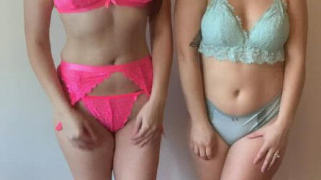 My bestie is new to flashing her tits with me here