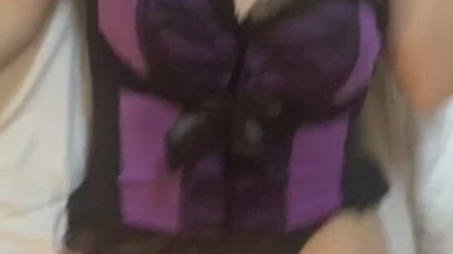 Pulled my corset down so you can see my pierced boobies :)