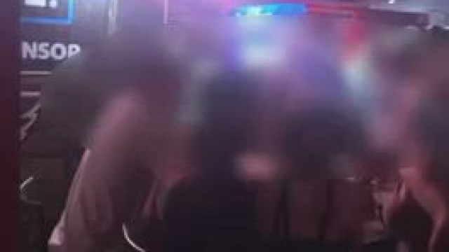 Flashing in my local bar. Free drinks for me!