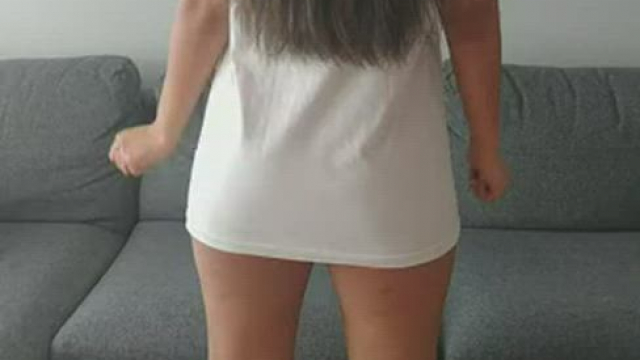 [GIF] Which reveal was better, my round ass or my perky tits?