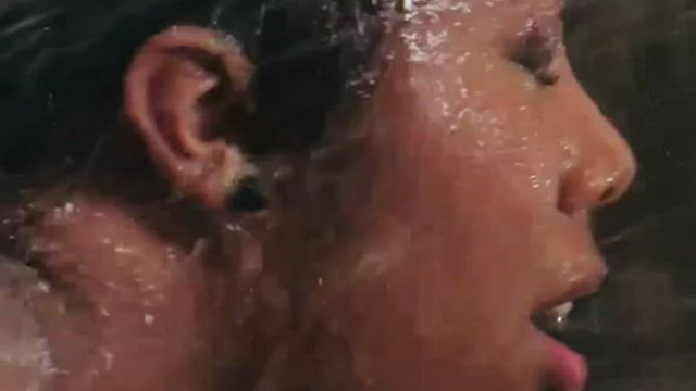 Candace being cleaned