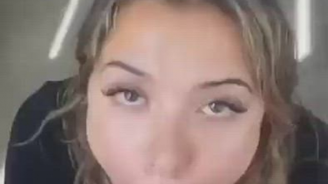 Blonde latina cumshot after blowjob