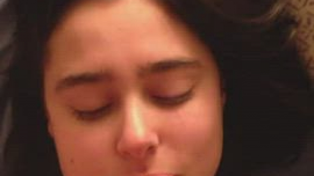 Cumshot Facial For Cute Little Sister