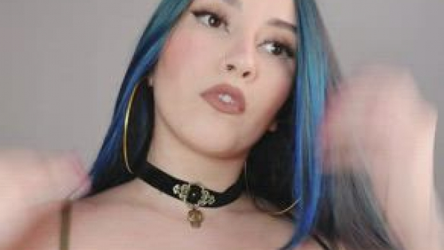 just a latina happy to show her tits