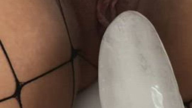 Would you bang my cunt with an Ice Dildo?