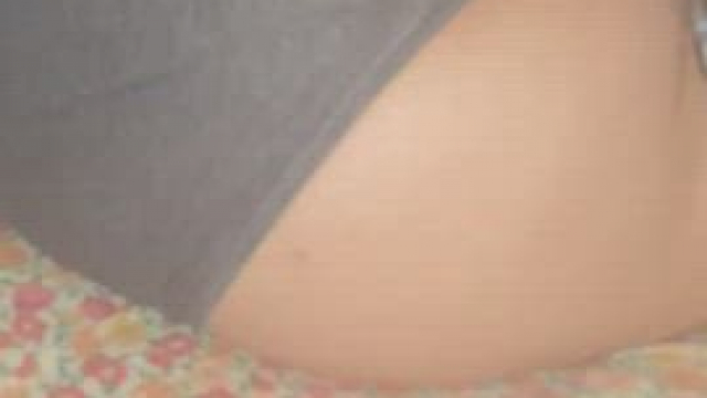 Had to blast her panties with warm cum