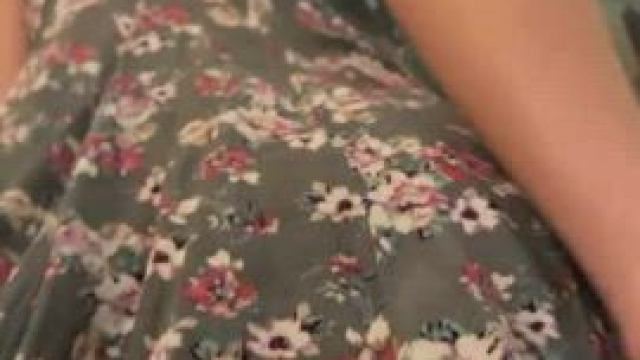 Take a look under my skirt, now eat it