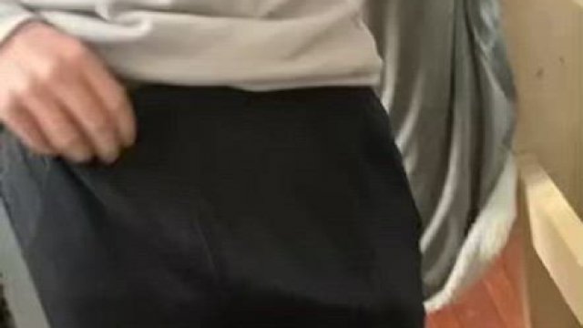 Kinda hard getting my pants off