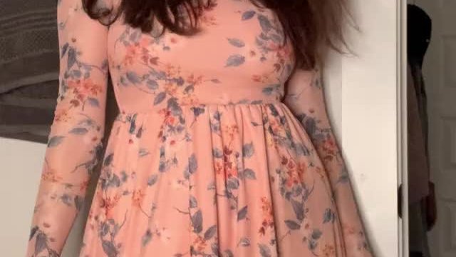 this dress looks so much better on the floor