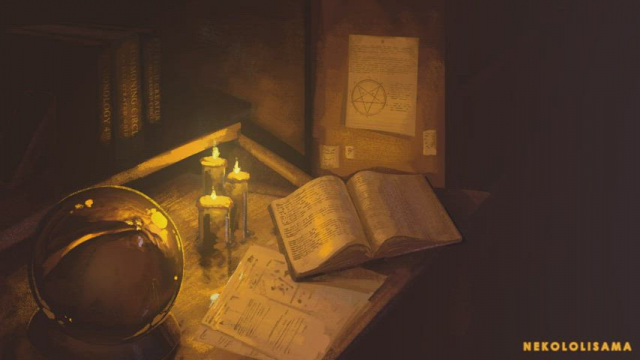 Maid tries some spells