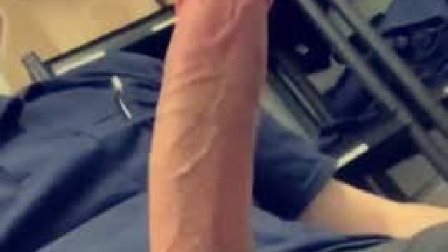 Cock pulsing hands free cumshot from my BWC at work!