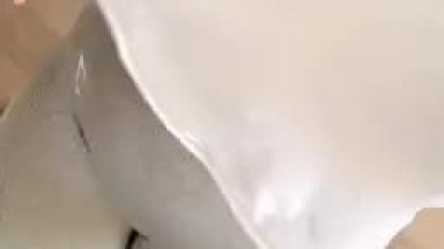 Flashing my tits on the treadmill...are you surprised at how huge they are?