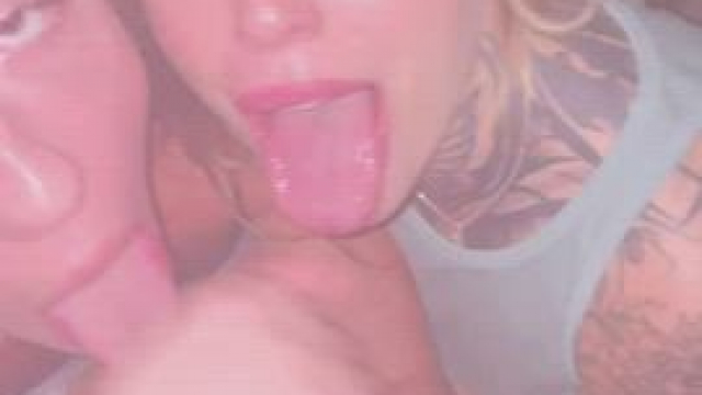 Best friends sucking cock on the beach