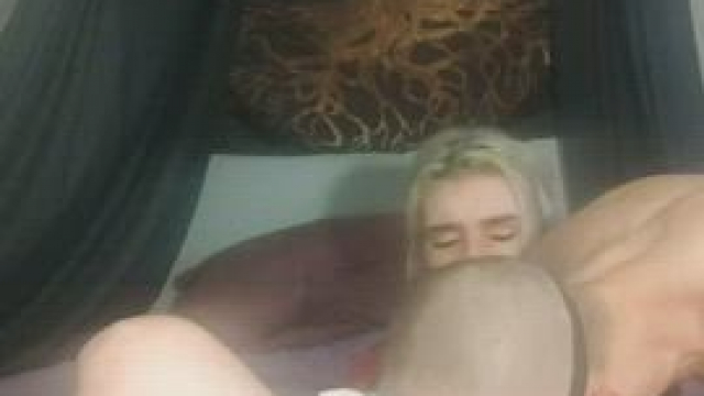 Daddy cuffs me and plays with me as I'm his toy. It feels so good being his slut