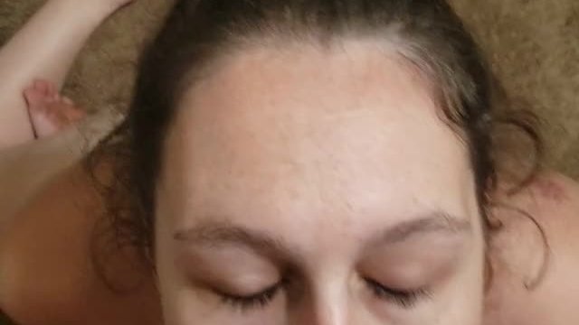 The best part of giving head is the reward at the end! 