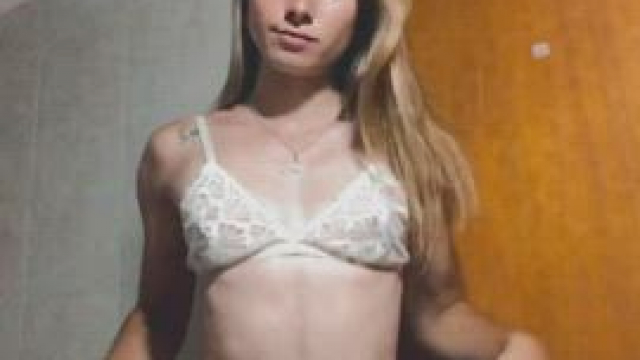 Itty bitty titties with latina hips (18F, 4'11)