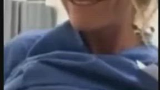 Hot nurse in a public hospital