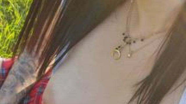 Flashing in the nature with torpedos and pussy