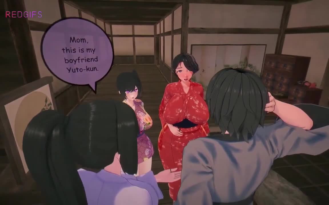Young man gets introduced to her girlfriend's family (japs8005)
