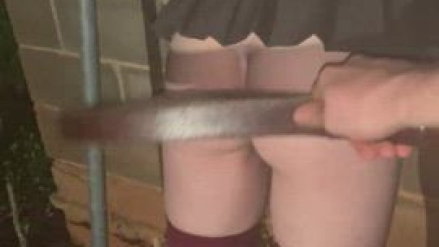 Lost school getting tied up and spanked on the (f)arm