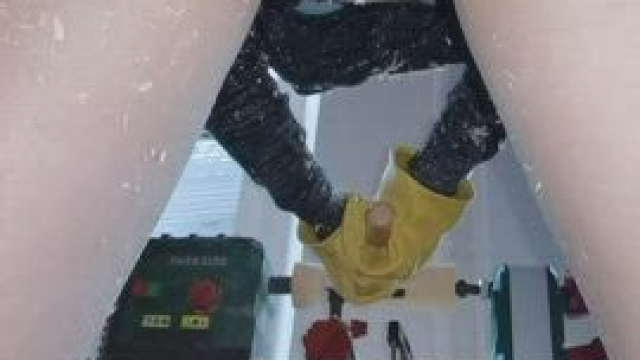 Woodturning has higher priority than your examination of my pussy - for safety r