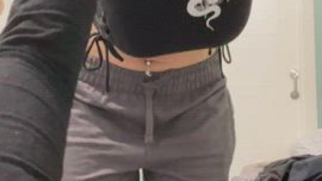 Taking off my clothes after a long day