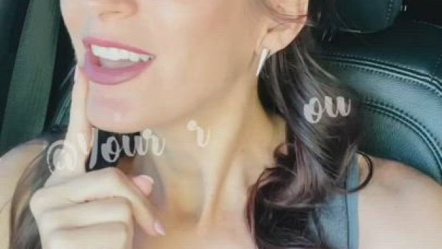 Short shorts with no panties!