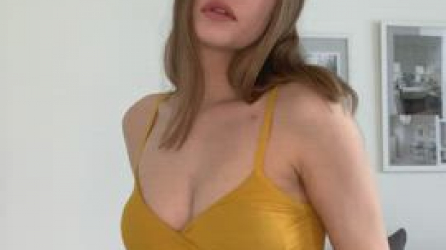 would you rather cum on my tits or on my ass?