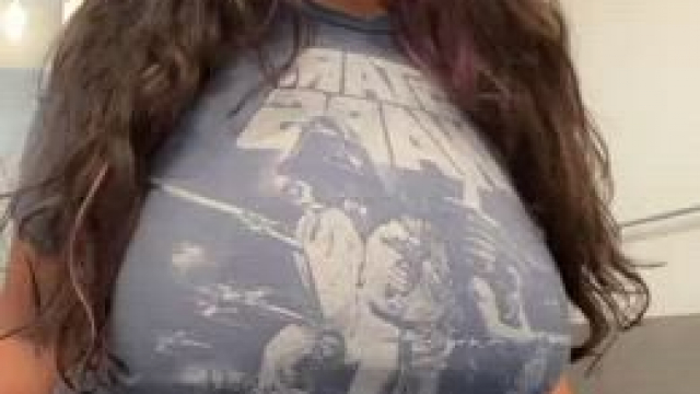 I wanna give you a gift… does my tits and big smile counts?