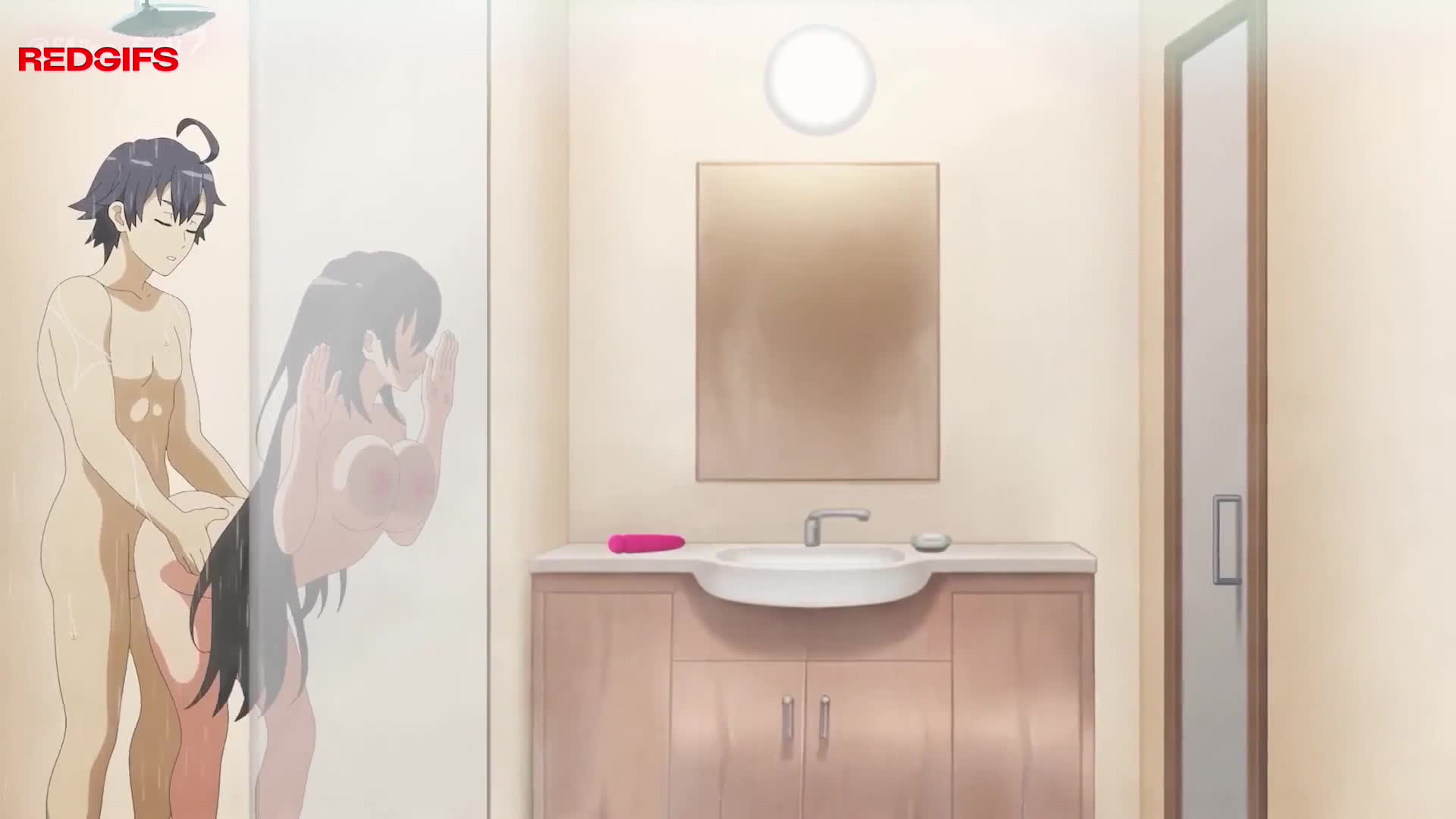 Showering with a girl (Shiina ecchi) [oregairu]