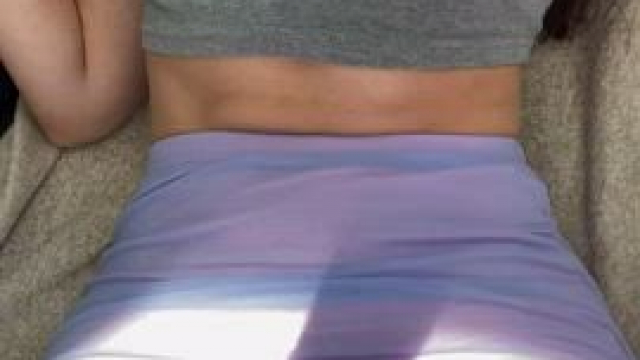 This skirt barely hides my cat