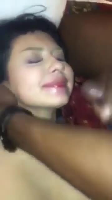 Covered her whole face