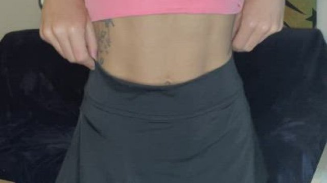 I wanna show you what’s under my skirt