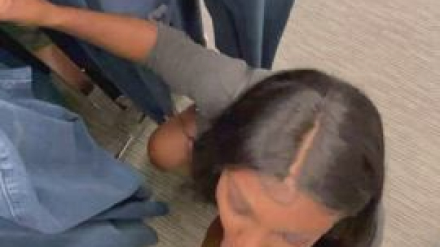 Sucking white cock at the mall is my favorite