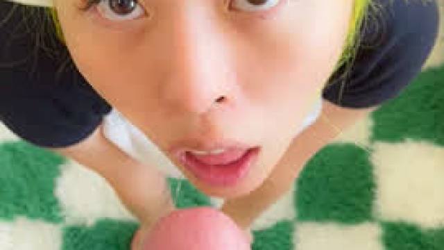 He goes harder and deeper each time and I cant fit even half but I try my best