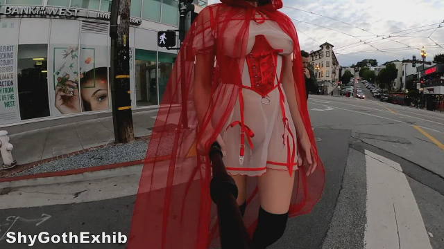 Red Riding Hood, very see through, no panties!