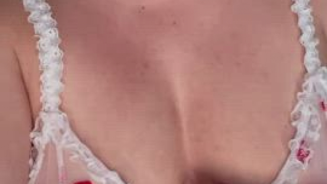 Just a mom with perky tits and a big smile!